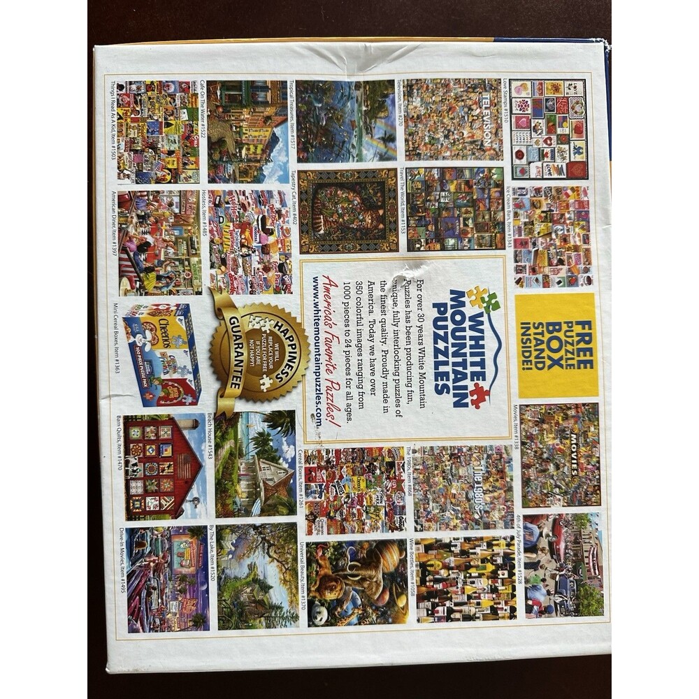 White Mountain 1000 Piece Puzzle Michigan The Great Lakes State Speed Puzzling - Picture 2 of 4